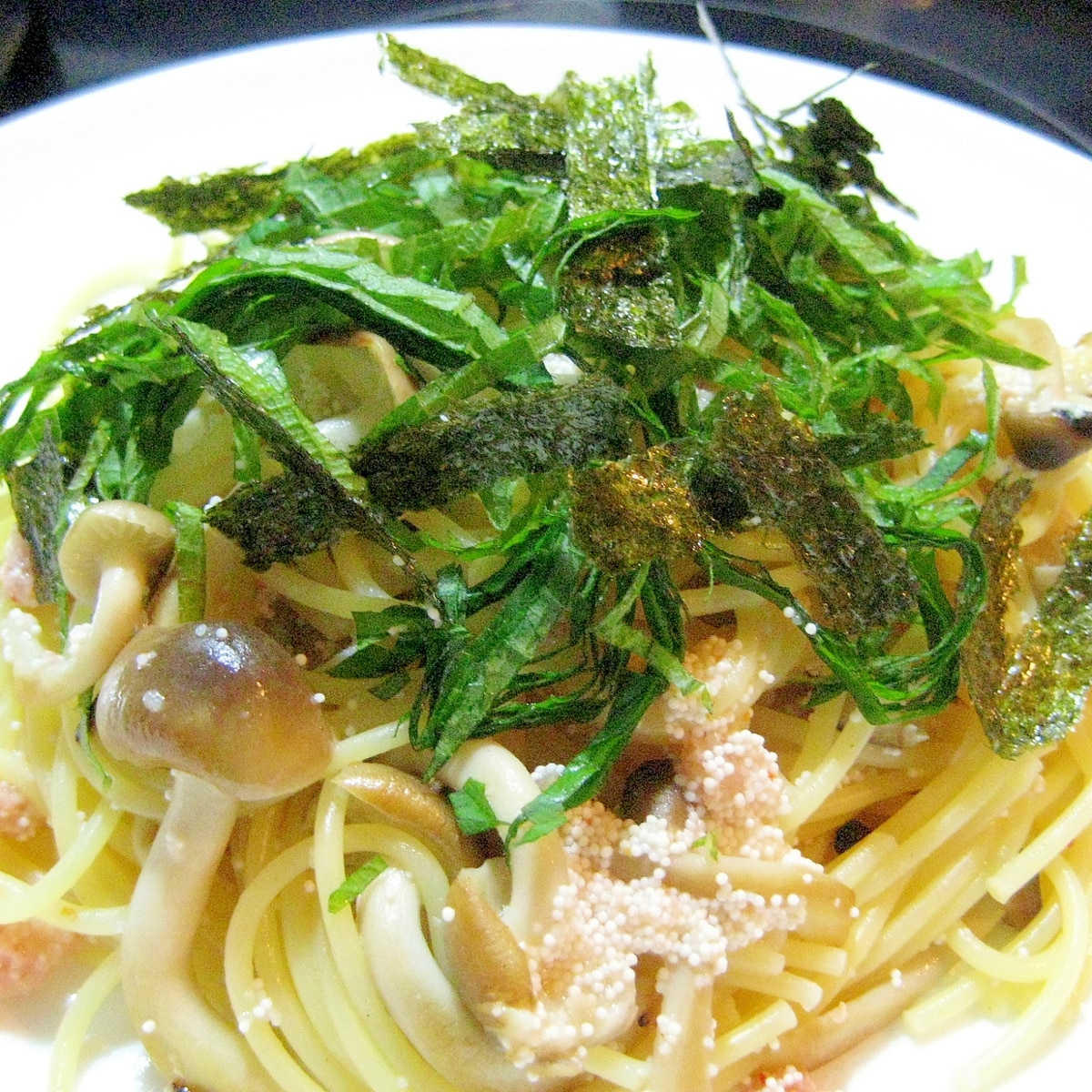 白だしで簡単 明太子としめじの和風パスタ レシピ 作り方 By Nyanpyow 楽天レシピ